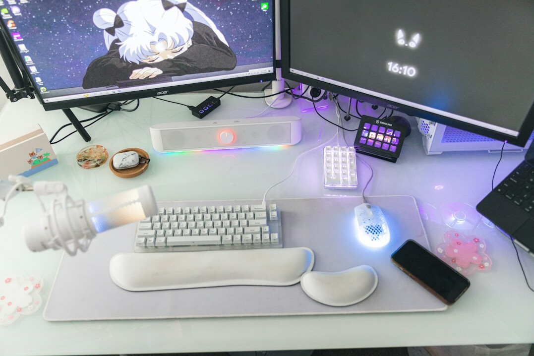 mysterious writer desk setup